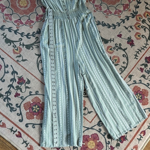 Japna Olive Floral Striped Jumpsuit - Picture 8 of 9